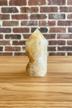 Load image into Gallery viewer, Citrine Tower with Druzy Cavity – Translucent Golden Yellow
