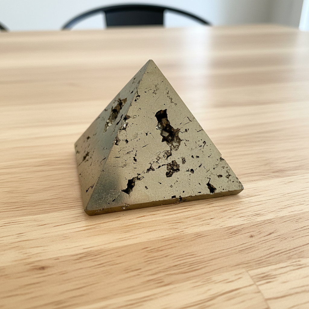 Peruvian Pyrite Pyramid | 177g Natural Mineral Specimen – Diamond ...