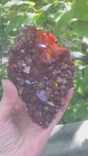 Load and play video in Gallery viewer, Thunder Bay Red Cap Hematite Amethyst Cluster – Rare Canadian Specimen
