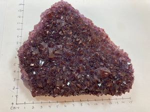 Amethyst cluster red A-035